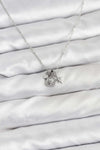 Pirinç Gümüş Renk Minimal Charmlı Kadın Kolye
