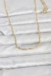 CM 14K Gold Renk Burgu Zincirli 60 cm Kadın Kolye