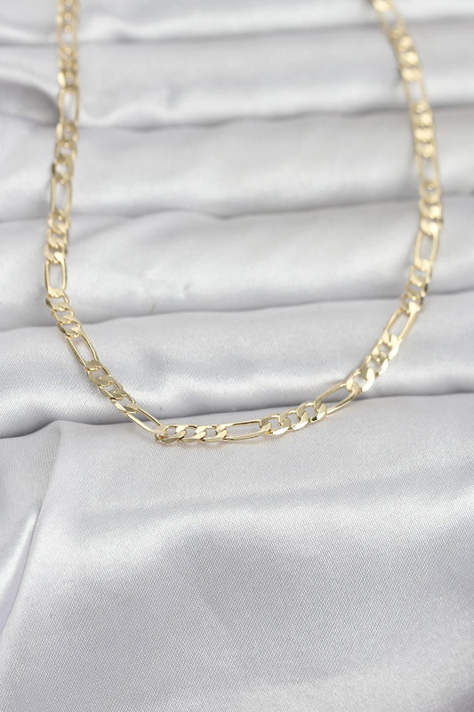 CM 14K Gold Renk Kuşgözü Zincir Model 60 cm Kadın Kolye